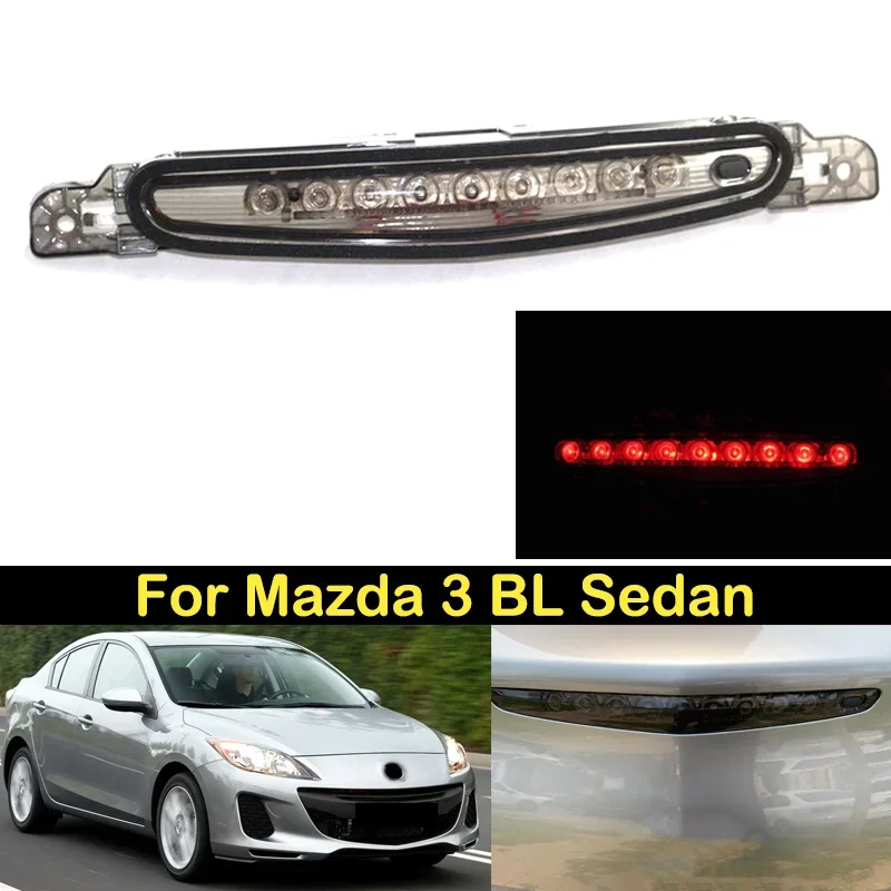 

LED For Mazda 3 BL Sedan 2009 2010 11 12 2013 Third High Mount Additional Brake Rear Stop Tail Light Lamp Warning light