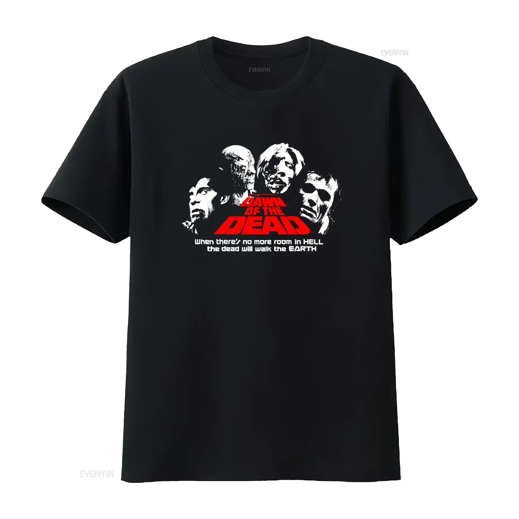 Vintage 2000's Zombie Movie Dawn Of The Dead Film Promo George A Romero T Shirt vintage Washed Stretched Comfortable Casual