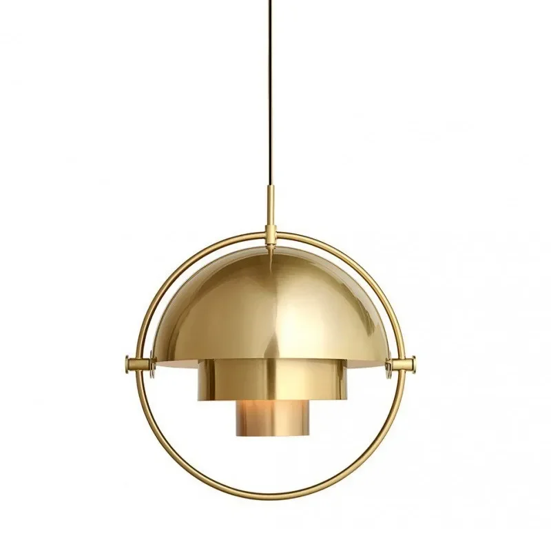 Imagem -06 - Ouro Pingente de Luz Nordic Cabeceira Quarto Lâmpada Pendurada para Sala Jantar Forma Mudou Suspensão Droplight Iluminação Interior E27