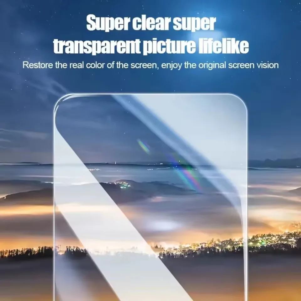 5 Piezas Protector de Pantalla HD con Recubrimiento Oleofóbico Sin Polvo Instalación Fácil para iPhone 17 16 14 15 11 12 13Pro Max XR XS 14 15 16Plus 5