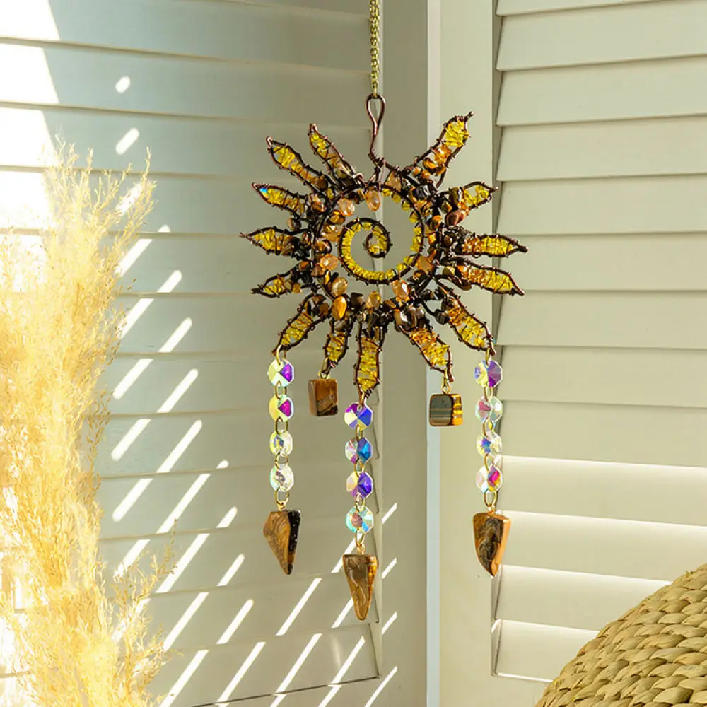 Spiral Sun Catcher Acrylic Handmade Hanging Wind Chime For Garden Window Home Decor Party Celebration Gift Ideas