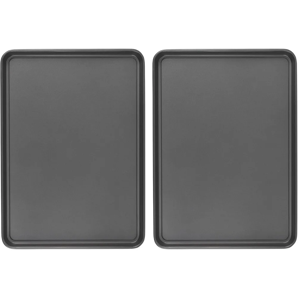 

Extra-Large Nonstick Baking Sheet Set, 2-Pack Carbon Steel Cookie Pans for Even Baking