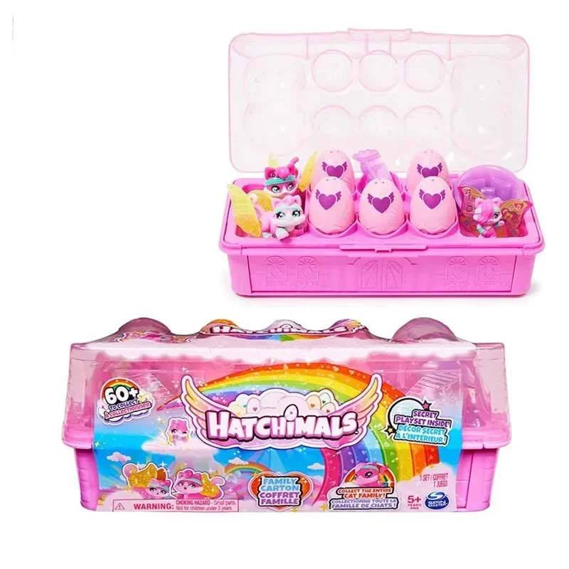 Hatchimals بيض سحري صغير للفتيات ، بيض فقس ، كاواي ، سلسلة الولادة ، صندوق أعمى قابل للتحصيل ، ألعاب حيوانات أليفة ، هدايا عيد الميلاد