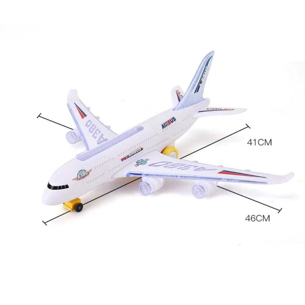 High Quality with Music Plane Gift Plastic Multistyles Flash Sound Aircraft Automatic Rotation For Children