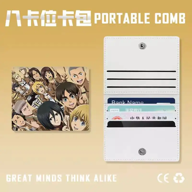 Blue Archive Bai Zi Multi-Slot Wallet Holder Bank ID Case Driver's License Card Compact Portable PU Ani