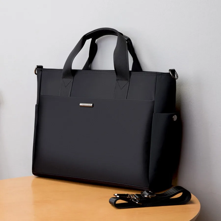 

【New style】Ziyouxin 337 men's briefcase file bag with water cup holder briefcase handbag men's meeting bag customized