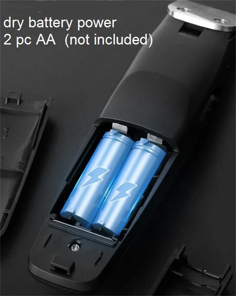 Recortador portátil con batería seca para hombres, estilo Barba, corte de pelo facial, bigote, costillas, afeitadora de cuidado facial, cortador de pelo de nariz