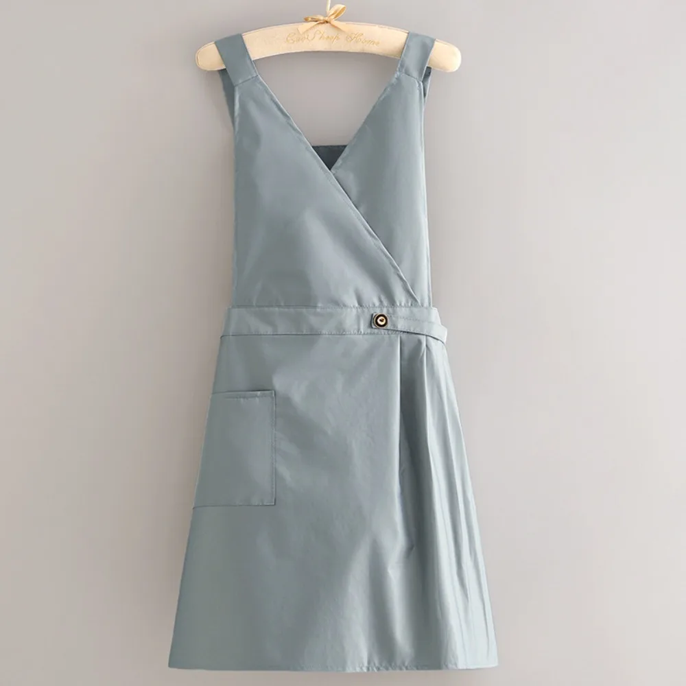 Oil-proof Antifouling Aprons Neck Hanger Waterproof Breathable Princess Style Apron Kitchen Accessories Abrasion Resistant