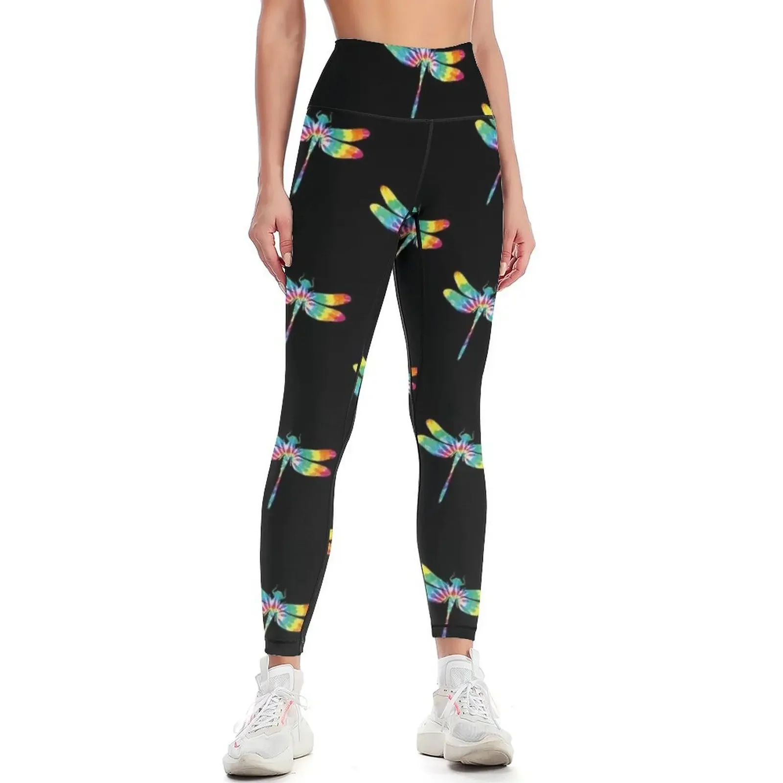 

Colorful Tie Dye Dragonfly Leggings for fitness Women's fitness gym wear Legging sexy woman Womens Leggings