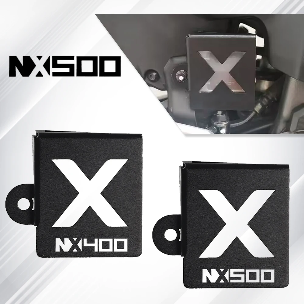 

NX400/500 2024 Motorcycle Rear Brake Pump Fluid Tank Oil Cup Reservoir Guard Cover Protector For Honda NX400 NX500 NX 400 500