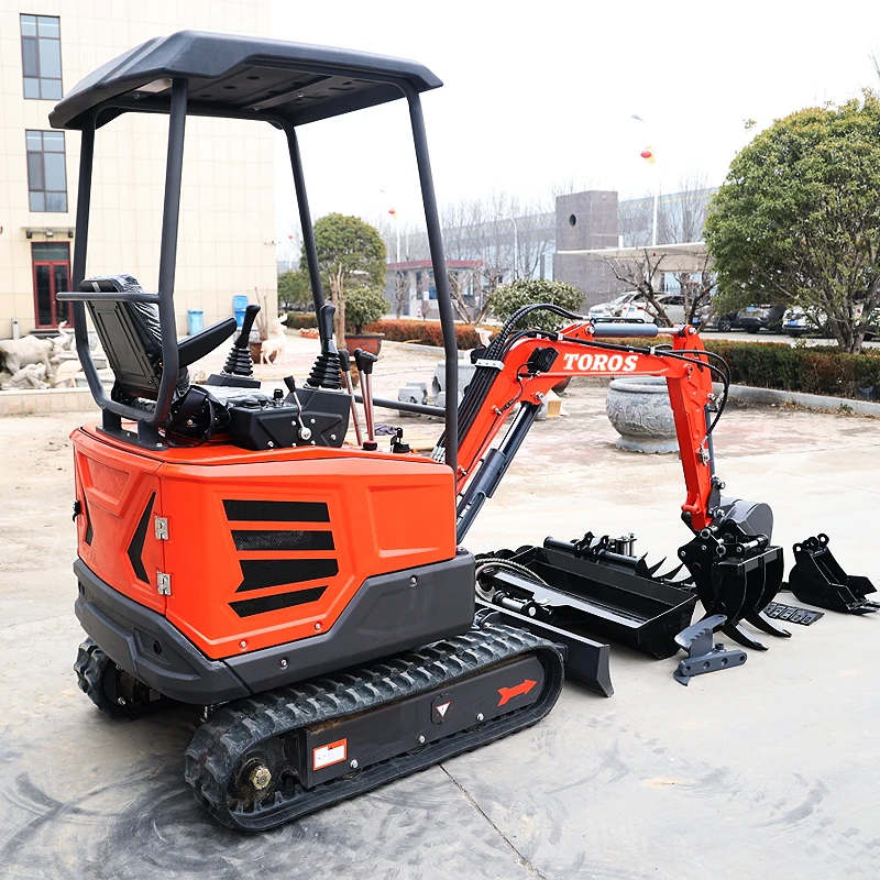 Chinese Small Excavators Prices Factory Crawler MiniBagger Mini Digger 1 Ton 2 Ton Mini Excavator With quick hitch