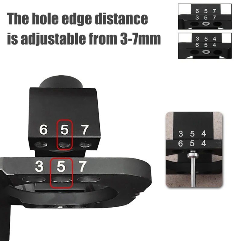 35Mm Hinge Punching Locator Set Adjustable Opening Margin Furniture Door Panel Hinge Mounting Auxiliary Woodworking Tool Durable