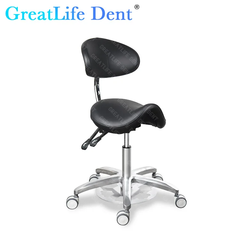 

GreatLife Dent Foot-Controlled Swivel Beauty Chair Medical Massage Salon Orthopedic Ophthalmology Vet Adjustable Hydraulic Stool