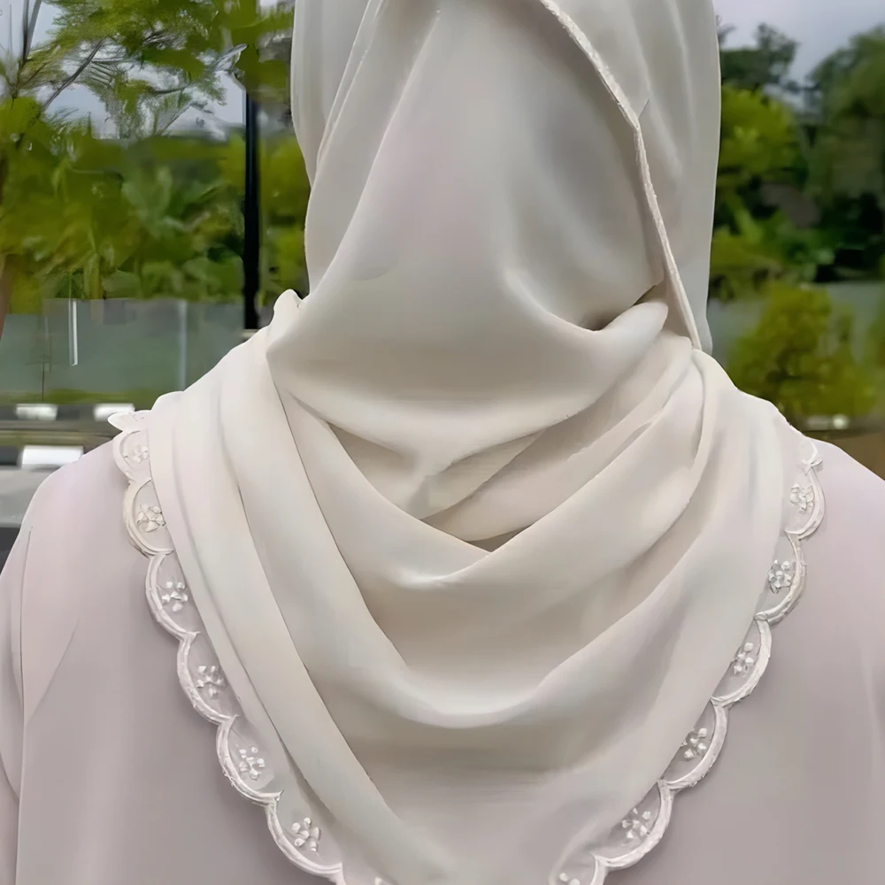 Mais recente hijab 2022 algodão personalizado voile bordado pashmina xale marca cachecol hijab véus bonito tamanho grande para as mulheres