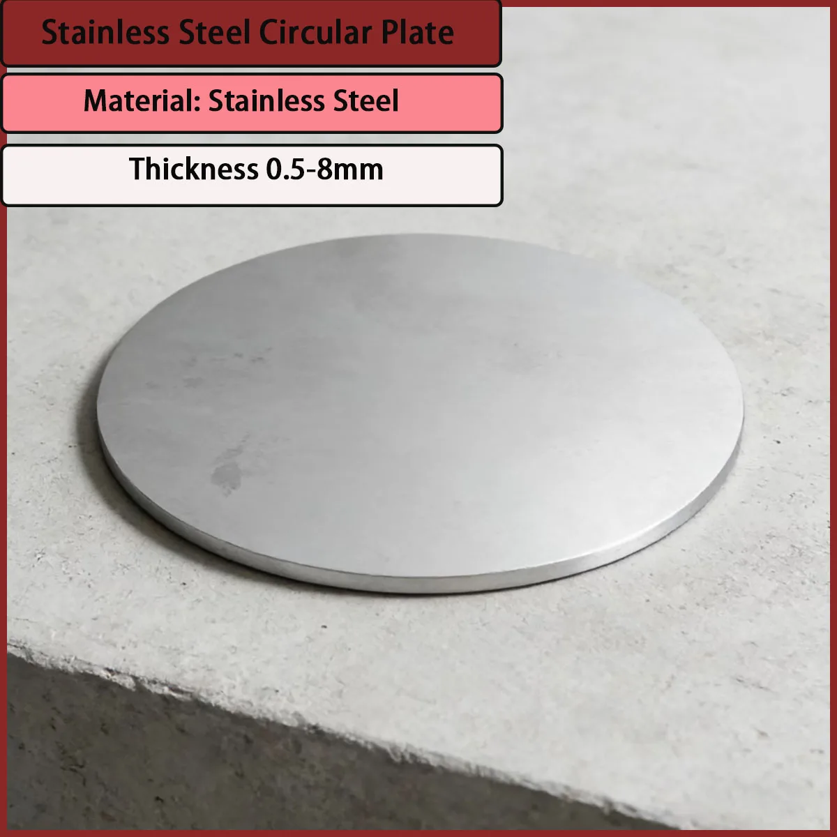 316L Stainless Steel Circular Plate with a Thickness of 0.5-8mm Is Used for Machinery, Kitchen and Bathroom, Decoration, Etc