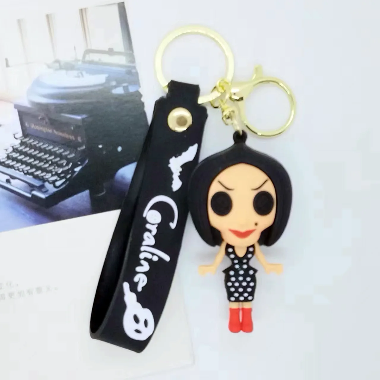 Creative Cartoon Scissorhands Skeleton Mom Keychain Pendant Bag Keychain Accessories Wholesale