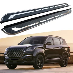 2PCS Side Step fits for SsangYong G4 Rexton 2018 2019 2020 2021 2022 2023 2024 Running Board Nerf Bars Stairs Aluminium Pedal