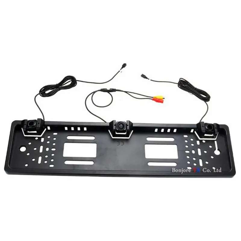 Koorinwoo Cars Parktronic For European Number Frame Camera Rear View Vehicle Alarm Parking Sensors System CVBS For Android Radio