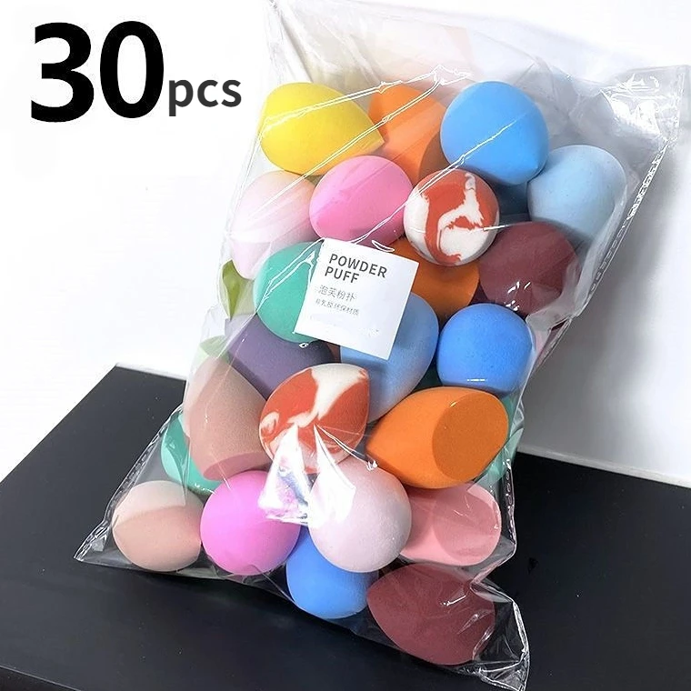 

30 Beauty Egg Makeup Blender Cosmetic Puff Makeup Sponge Cushion Foundation Powder Sponge Beauty Tool Women Make Up Accessories