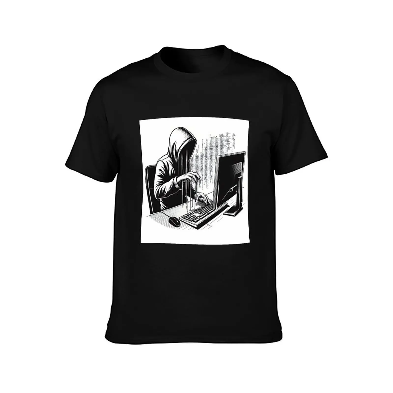 The Phantom Coder Defends T-Shirt Urban Style Print T-Shirt