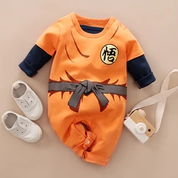 Spring And Autumn Neonatal Costume Role Play Anime Style Cool Cotton Comfortable Soft Girl Boy Long Sleeved Baby Bodysuit