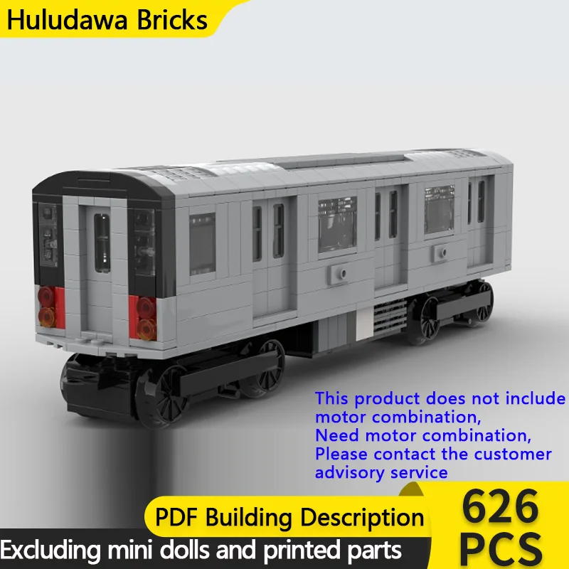 

Модель городского автомобиля MOC, конструктор из строительных блоков, железная дорога R142, метро, модульная технология, детские праздничные подарки, игрушки для сборки, набор
