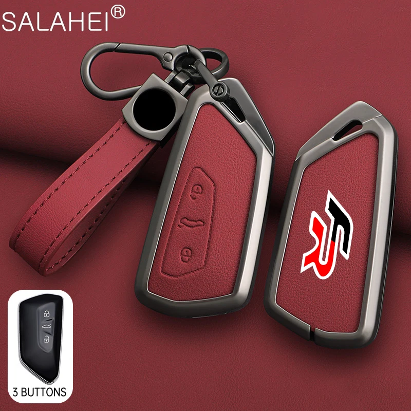 

Zinc Alloy Car Remote Key Case Cover For Volkswagen VW Golf 8 MK8 ID-4 ID-6 For Skoda Octavia A8 For Seat Leon FR MK4 Cupra Fob