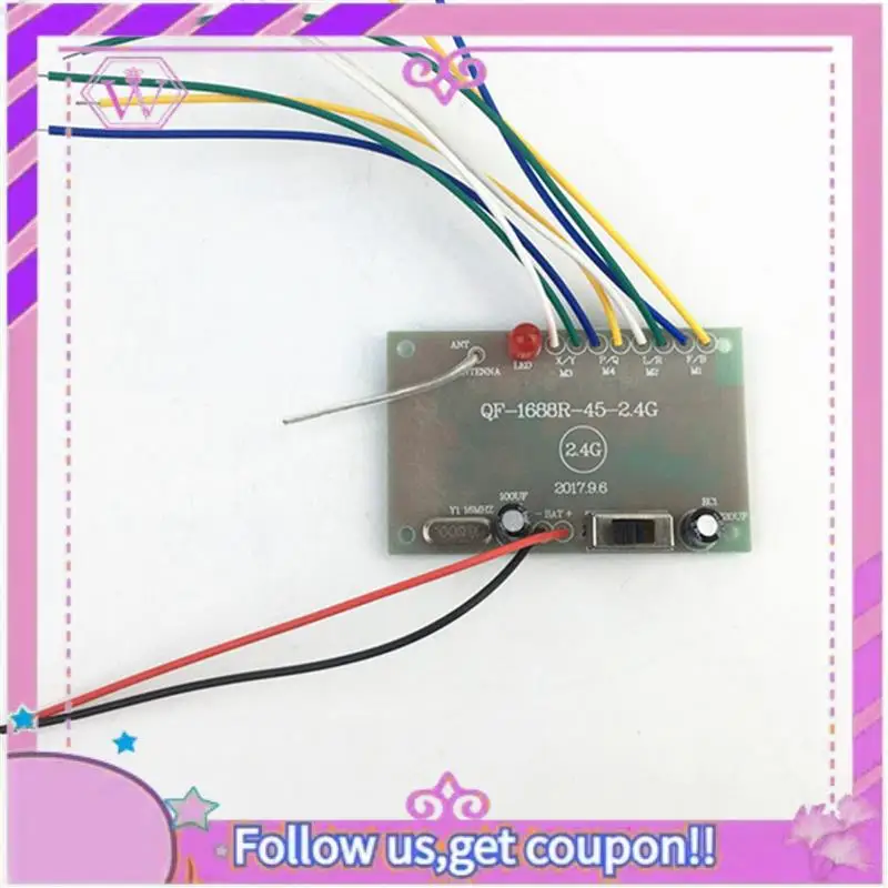 

Upgraded 4X 8CH 2.4G Wireless RC Toy Module Remote Control Receiver Transmitter 4-6V 50M Kit Remote Control Parts