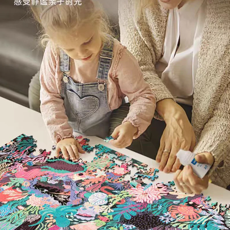 Mideer Fantastic Encounters Undefinierte Kunst 1000-teiliges Puzzlespiel für Erwachsene, Spielzeugpuzzle, Montessori, pädagogisches, intellektuelles DIY-Geschenk