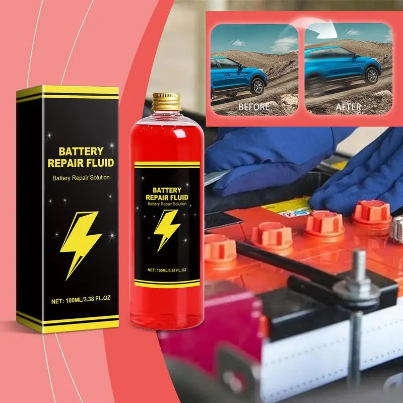 Car Battery Repair Fluid Battery Restore Liquid Effective 100ml Extends Battery Life Efficient Repair For Golf Cart ﻿ ﻿