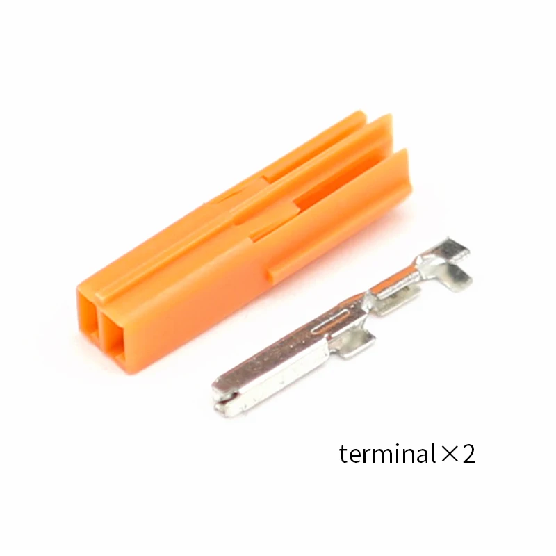 DJ3021A-1.0-21 Orange 1.0 Series Micro Orange 2-hole automotive connector  female