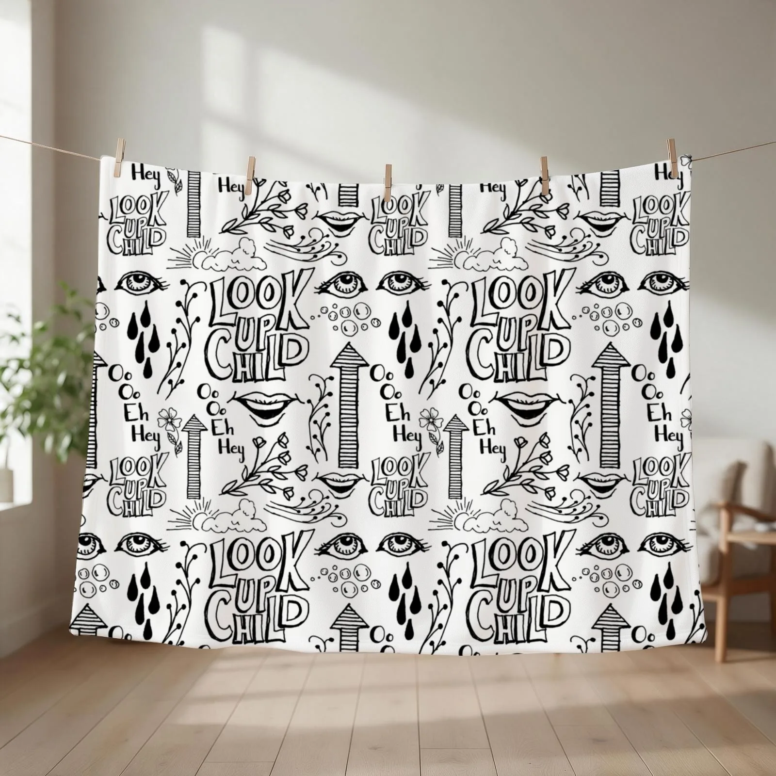 Look Up Throw Blanket