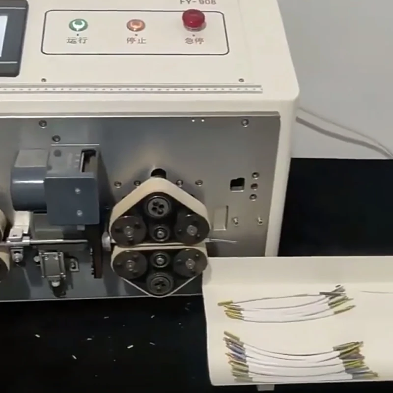 LY 908A 908B Crawler-type Full Automatic Multi Wire Cores Sheath Wires Stripping Machine 8 Wheels Head 0.1-250mm Tail 0.1-70mm