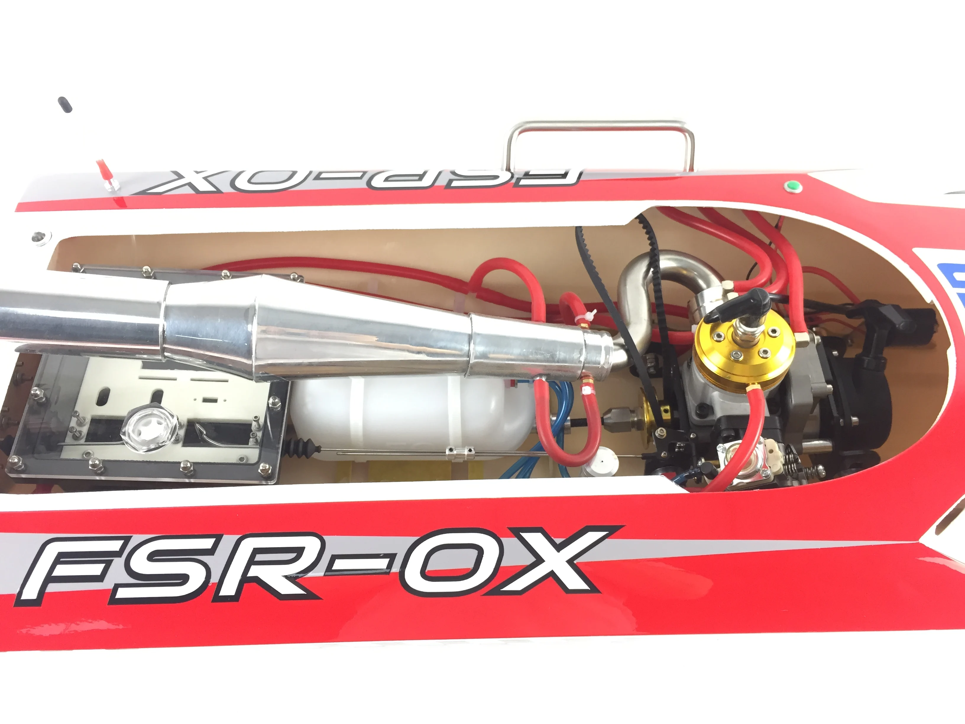 

DTRC G30H 30CC Red Fiber Glass Deep-V Monohull Gasoline ARTR RC Boat No Radio System Speedboat Boy Toys TH02681-SMT7