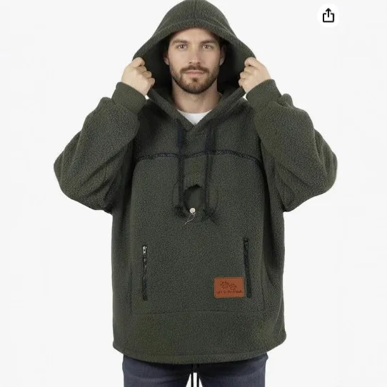 Sudadera con capucha de forro polar para perros y gatos pequeños - imagen 4