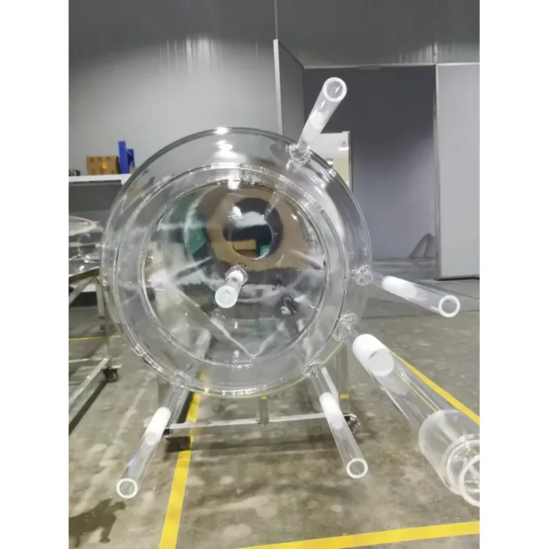 High Purity Quartz Glass Beaker Large Diameter Square Cylinder Lab Instrument Funnel Heat Resistant Tube for Chemical