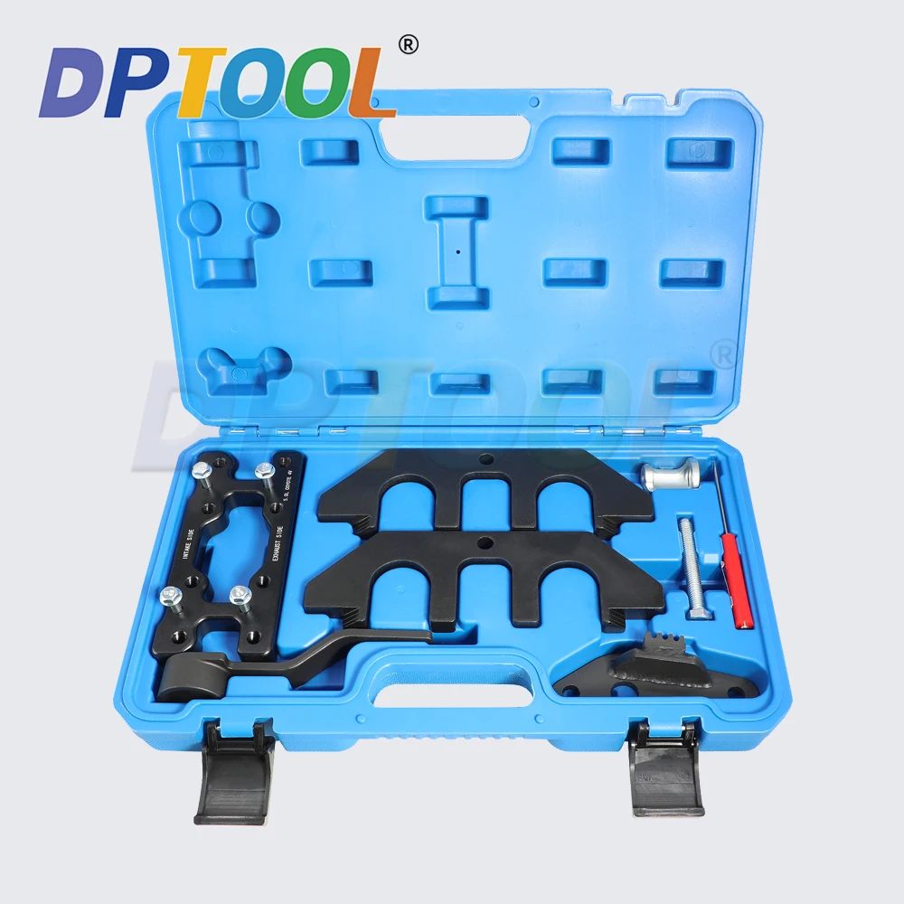 

For Ford F150 Mustang 5.0 Coyote V8 Engine Flywheel Camshaft Crankshaft Locking Valve Spring Compressor Timing Tool Set