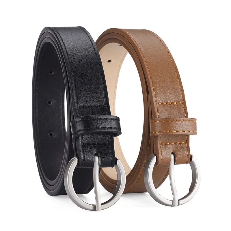 New Women's Fashion Waist Belt High-class Feeling PU Leather Alloy Buckle Belts Ladies Casual Dress Jeans Wild Waistband