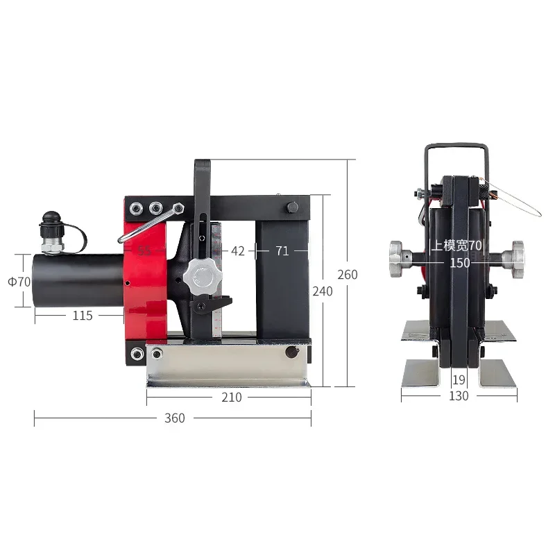 Hydraulic Copper Busbar Bending Machine,Metal Sheet Bending Tool CB-150D 16T 150mm