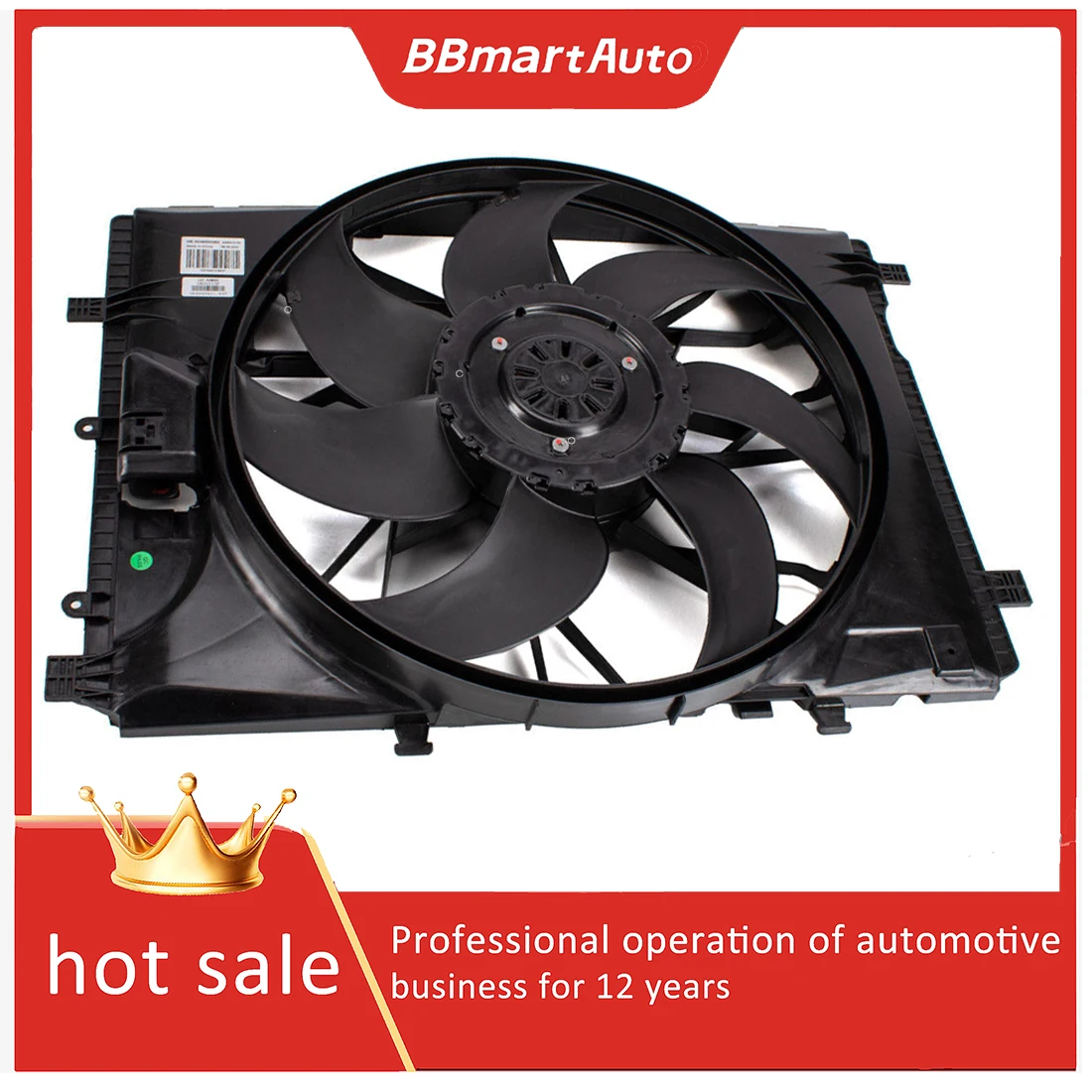

2045000393 Radiator Cooling Fan Assembly For Mercedes-Benz C180 C200 C220 C250 W204 BBmartAuto