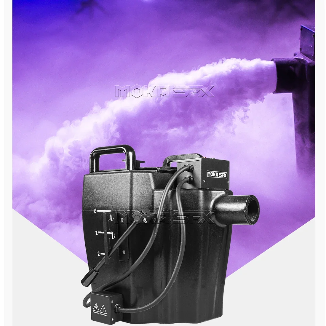 3500W Dry Ice Machine Low Lying Effects Floor Smoke Machine for Party Wedding Concert Manual Control