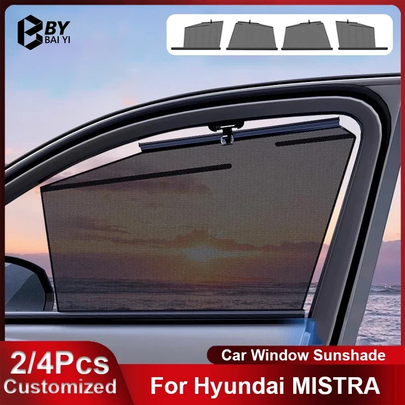 For Hyundai MISTRA 14-19 Car Lifting Window Sunshade  Automatic Lifting Sun Shade Customizable Car Front Rear Windshield Protect