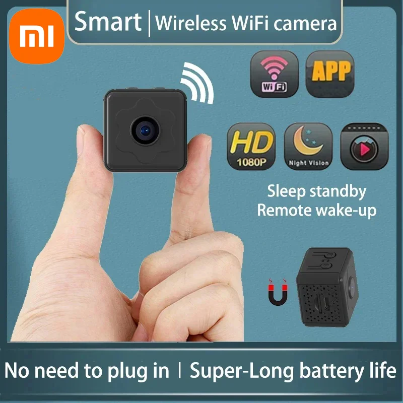 Xiaomi New Wireless WiFi Remote Detection Camera Micro home IP Mini DV Camera Security Camera Built-in Ultra Long Life Battery