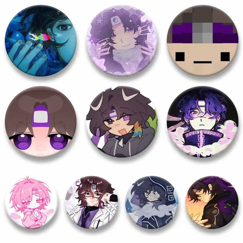 Funny Cartoon Character Enamel Brooch Wifies Cute Game Icons Button Pins Backpack Clothing Jewelry Badge Accessories Friend Gift