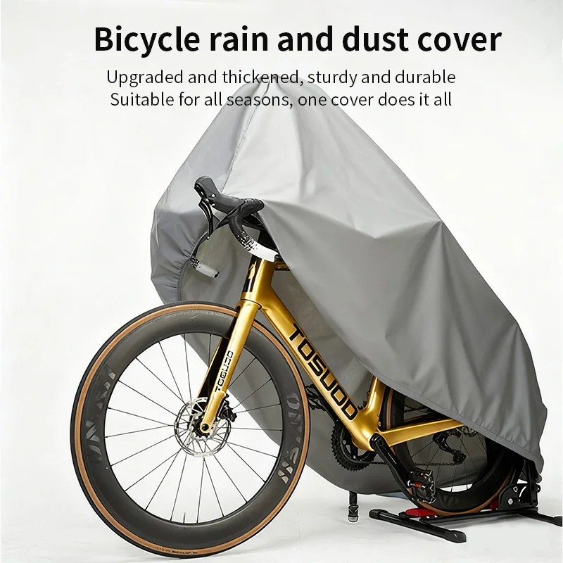 TOSUOD Fahrrad-Regenschutz, mit Fleece gefüttert, für Wärme, Sonnenschutz und schnee-/eisbeständig, All-Inclusive-Design – Detail 4