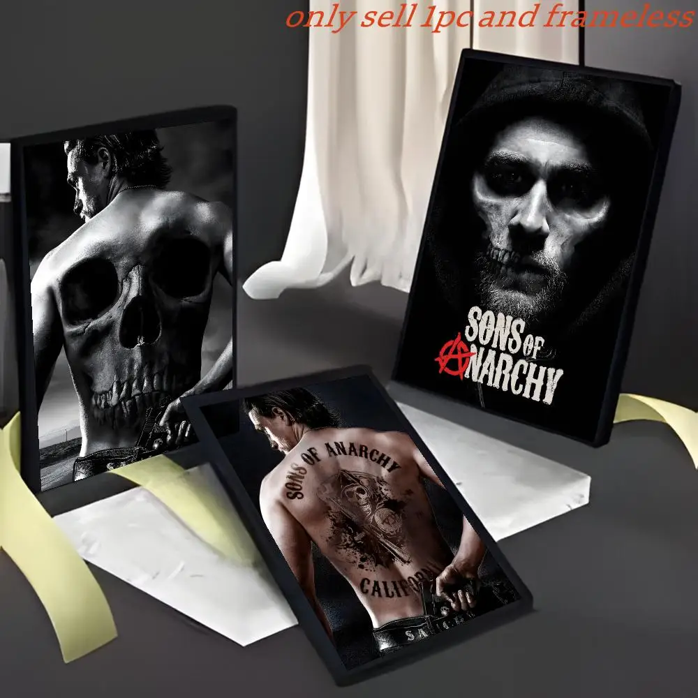 Moive Sons Of Anarchy Poster Poster HD Art Sticky Wall Waterproof Home Living Room Bedroom Bar Aesthetic Decoration
