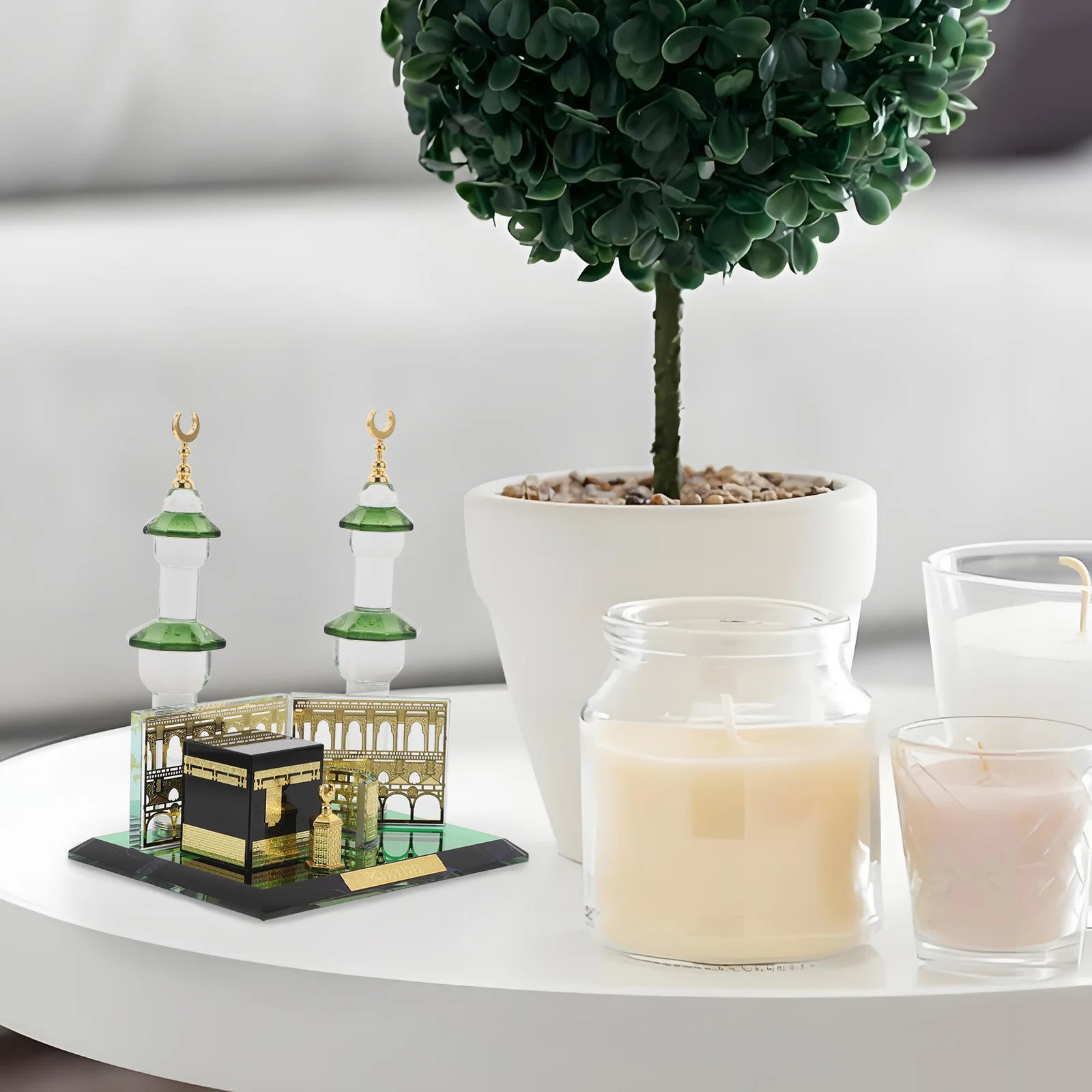 

Crystal Tower Islamic Souvenir Architectural Display Islamic Ornament Mosque Souvenir Architectural Model Kits