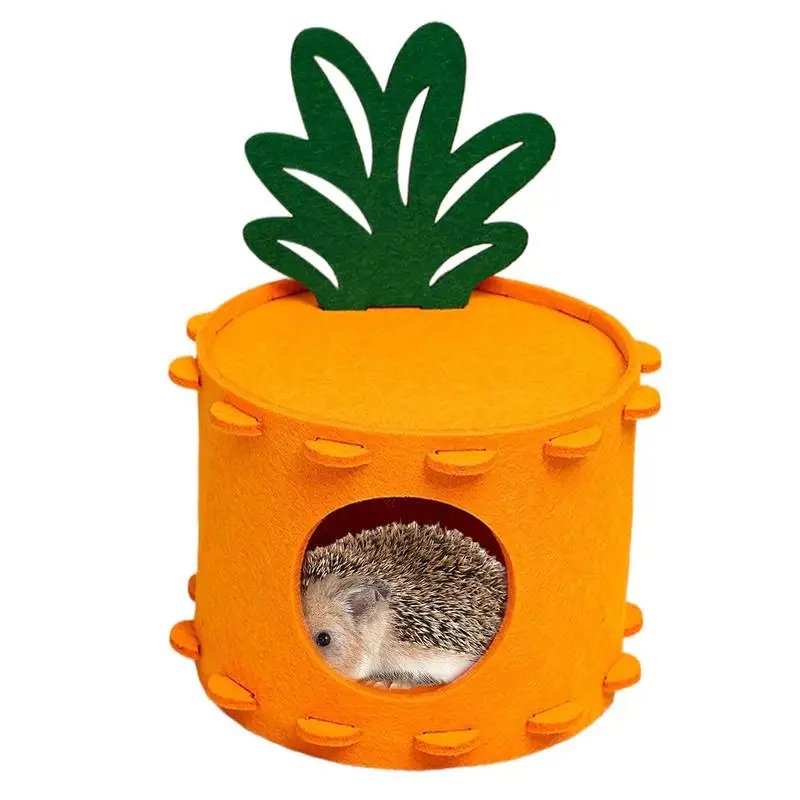 Felt Hamster Bed Felt Soft Hamster House Hamster Bed Cute Sleeping Nest Tunnel Cozy Hamster Accessories For Small Pet