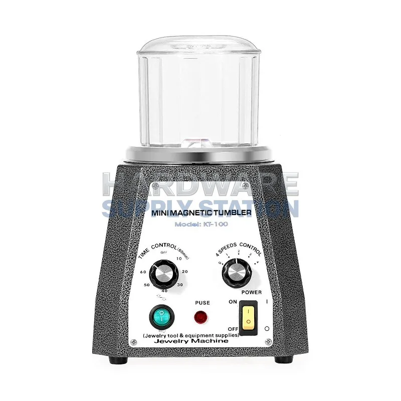 

Metal Magnetic Polishing Machine KT-100 Strong Magnetic Electromagnetic Deburring and Grinding Jewelry Tool