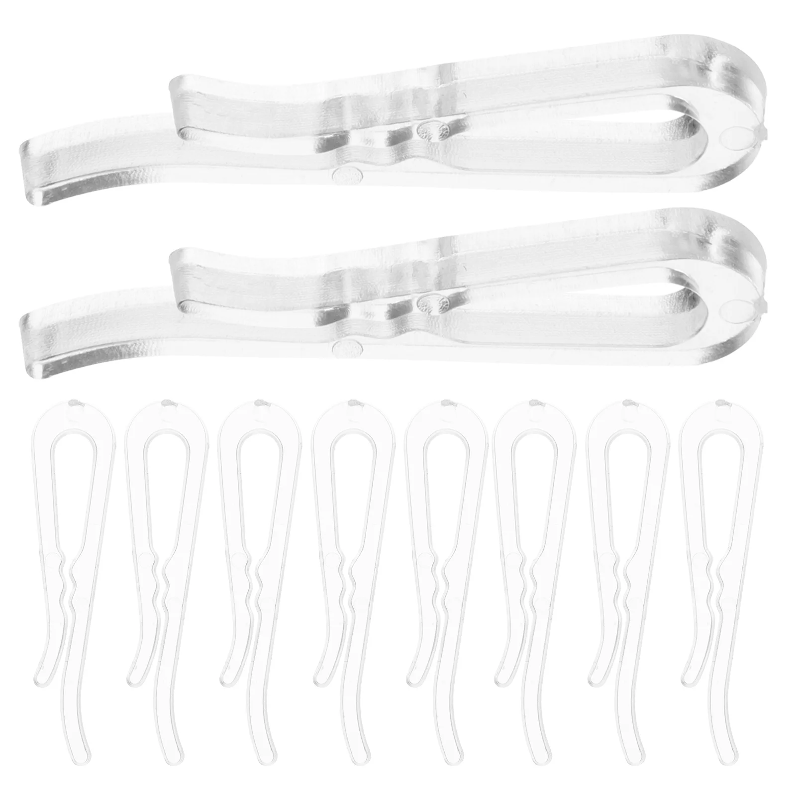 Clips transparents en plastique, 100 pièces, épingles en tissu léger sans endommager pour sécher les chaussettes, serviettes, foulards, accessoires pour vêtements